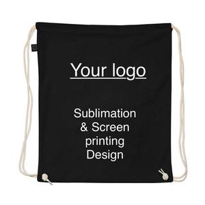 Custom 210D Polyester Drawstring <b>Bag</b> Lightweight Waterproof Gym Sports Sack for Travel and Fitness - Product Image 3