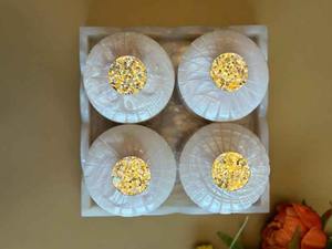 Pot décoratif moderne en résine avec couvercle, fait main, pour rangement cuisine, salle de bain, thé, café, bonbons - Product Image 2