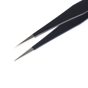 Pince à épiler chirurgicale professionnelle en acier inoxydable à pointe fine, longueur 10 mm, durable, antistatique, haute performance - Product Image 5