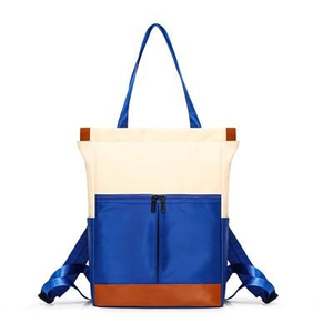 Sac à dos d'école pour ordinateur portable en toile personnalisable avec pochette zippée, résistant à l'eau, unisexe, multifonctionnel, sac à bandoulière de voyage - Product Image 4