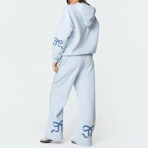 Womens Winter Hooded Printed <b>Tracksuit</b> Crafted for Modern Style and All Day Comfort with Soft Fabric Regular Fit and Clean Look - Product Image 3