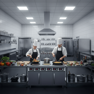Cocina de <span class=keywords><strong>Inducción</strong></span> Comercial Moderna de la <span class=keywords><strong>Mejor</strong></span> Calidad para Restaurantes, Cocina de <span class=keywords><strong>Inducción</strong></span> de 6 Quemadores, Cocina Eléctrica sin Gas - Product Image 5