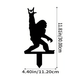 Statua da Giardino Bigfoot Stile Cartone Animato per Esterni, Decorazione Originale per Prato e Patio - Servizio di Ritiro TikTok per Temu - Product Image 2