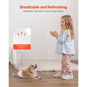 Pañales Desechables Súper Absorbentes para Perras, con Indicador de Humedad a Prueba de Fugas de 360 Grados, Pañal para Perros - Product Image 4