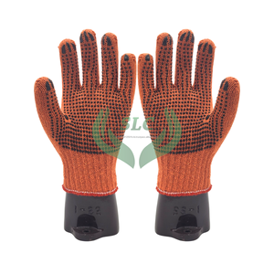 Guantes DE SEGURIDAD punteados de algodón de color Premium para manejo de vidrio hechos en Indonesia con logística eficiente - Product Image 3