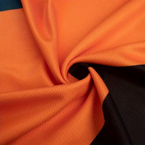 เสื้อเจอร์ซีย์แข่งรถมอเตอร์ไซค์แขนยาวสำหรับผู้ชาย สีส้มดำ ลายบล็อกสี แห้งเร็ว พิมพ์ลายแบบซับลิเมชั่น เสื้อมอเตอร์ครอสแขนยาว - Product Image 6