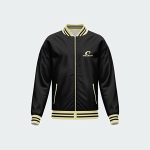 Chaqueta de invierno para hombre, cálida, de lana/poliéster, estilo universitario, acolchada, con cierre de cremallera, estilo americano clásico, de alta gama - Product Image 4