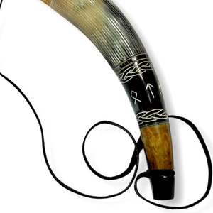 Corneta Artesanal Ecológica de Cuerno de Búfalo, Sonido Fuerte, Logotipo Personalizado, Uso Diario, Forma Natural Pulida, para Negocios - Product Image 1