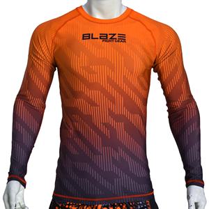 Sublimación personalizada de manga larga Rash Guard para hombres Comodidad y protección con opciones multicolores - Product Image 1