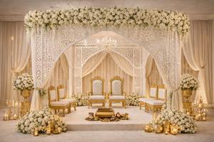 Arco de Boda Moderno y Lujoso, Diseño Abierto, Personalizado para EE. UU., Arcos Metálicos Dorados Ligeros para Exteriores, Precio de Fábrica - Product Image 4