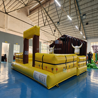 Taureau mécanique gonflable commercial pour enfants et adultes, jeu de sport gonflable à vendre