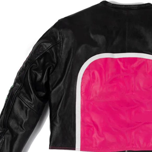 Custom Sorority Women's Leather Jacket Motorsport Motorcycle Riding <b>Coat</b> Front Zip Up Racing Biker Jacket Outerwear Label - Product Image 6