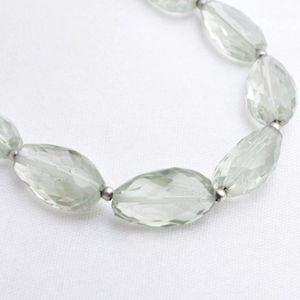 Ametista verde natural facetada, piedras preciosas para la elaboración de joyería fina. - Product Image 1