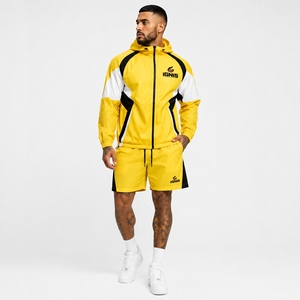 Ensemble de survêtement coupe-vent pour homme, veste et short modernes décontractés, vêtements de sport légers pour l'extérieur - Product Image 4