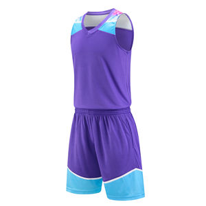 Ensemble de maillots de basket-ball à séchage rapide personnalisés, impression de logo personnalisée, shorts de sport grande taille pour uniforme de basket-ball à personnaliser - Product Image 5