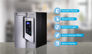 Purificateur d'eau par osmose inverse LAN SHAN pour comptoir, 50 GPD, 5 étapes, rinçage automatique, protection multicouche, certifié EMC/CE pour usage domestique - Product Image 2