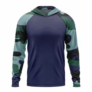 Men's Lightweight Sun Protection Hoodie UPF <b>Camo</b> Raglan Quick-Dry Fishing Hiking Tactical Outdoor Performance <b>Jacket</b> - Product Image 5