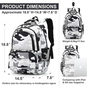 Unisex Geometric Polyester <b>Backpack</b> 20-30L Zipper Closure Adjustable <b>Straps</b> Durable Interior Pockets Fashion Casual Gym Travel - Product Image 5