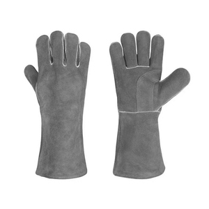 Gants de soudage jaunes en cuir de vachette pleine fleur, résistants à l'abrasion, pour usage industriel, sécurité des mains, lutte contre les incendies, durables - Product Image 6
