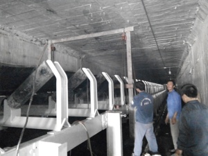 Peseur à bande transporteuse 1500 T/H pour minerais, vitesse 6 m/s, haute précision, ODM OEM, le plus grand peseur à bande d'Asie du Sud-Est 2015 - Product Image 1