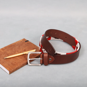 Ceinture d'équitation en cuir véritable personnalisée, gravée avec un design sur mesure - Product Image 3