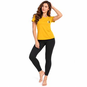 Neat collar and smooth fabric give Woman T <b>shirt</b> a <b>polished</b> casual look with comfortable fit and easy wear throughout the day - Product Image 5