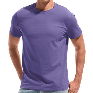 Camisetas para hombre de diseño único, altamente recomendadas, con MOQ bajo, diseño liso, manga corta, para uso casual. - Product Image 2