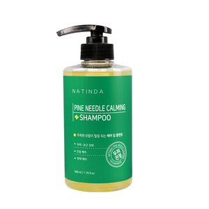 Champú en Gel Calmante con Extracto de Agujas de Pino NATINDA 500ml, Cuidado Capilar Herbal, Botella con Bomba Ecológica - Product Image 4