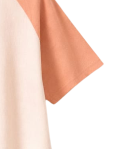 Custom <b>Peach</b> Beige Women Cropped Polo T Shirt Raglan Sleeve Casual Cotton <b>Top</b> Button Placket Loose Fit Summer Streetwear Tee - Product Image 6