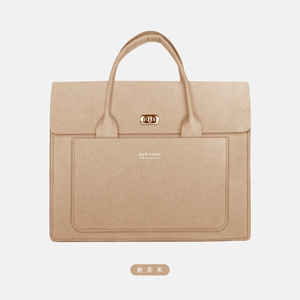 Bolso de Hombro de Fieltro de Lana Ecológico, Diseño de Alta Calidad, Duradero, con Cierre de Botón, Accesorio de Moda Unisex Portátil - Product Image 4