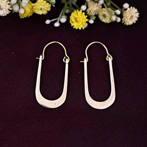 Metal <b>Craft</b> <b>Light</b> Weight Brass Earrings Slim Profile Brass Earrings Smooth Finish Wholesale Factory Price Item Use Metal Crafts - Product Image 6