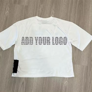 เสื้อยืดฮิปฮอปโอเวอร์ไซส์ผ้าฝ้ายคุณภาพสูงพร้อมโลโก้สั่งทำพิเศษ แห้งเร็ว ระบายอากาศได้ดี สำหรับผู้ชาย - Product Image 4