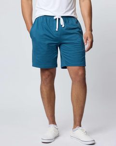 Shorts Bermuda en Coton pour Homme, Couleur Unie, Taille à Cordon, Décontractés, Respirants, Tissu Tricoté, Taille Moyenne, Lot de 3 - Product Image 2