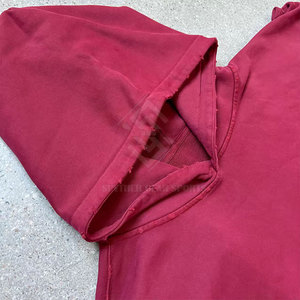 Sweat-shirts à capuche décontractés pour hommes, coupe ample, sur mesure, unis, effet vieilli, respirants, en molleton écologique et mélange de coton - Product Image 4