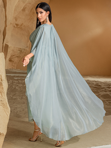 AN11150 Luxury Beaded Abaya Women Muslim Dress Dubai <b>Kaftan</b> V Neck Maxi Robe Turkey Fashion Wholesale OEM ODM - Product Image 3