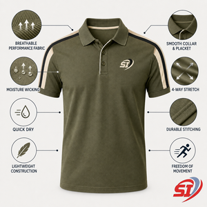 Men’s Varsity Inspired <b>Sports</b> <b>Polo</b> Shirt Custom Breathable Athletic Uniform - Product Image 5