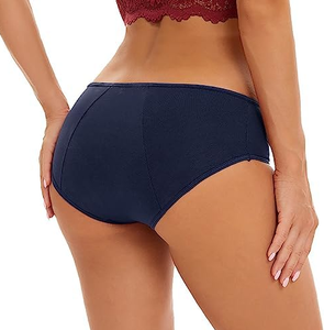 Braguitas de algodón de cintura alta para mujer, control de abdomen, tiro medio - Product Image 5