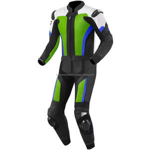 Ensemble de vêtements de sport pour moto de haute qualité, sur mesure, taille plus, 2 pièces, confortable, respirant, imperméable, veste en cuir pour motard - Product Image 5
