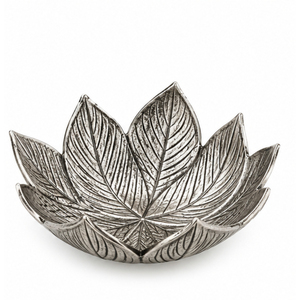 Bol de luxe en acier inoxydable orné, finition miroir, en forme de coquillage argenté, pour cadeaux de mariage, vente en gros, également utilisable comme bonbonnière - Product Image 3