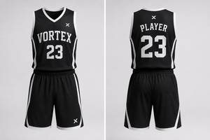 Ensemble maillot et short de basketball sublimé pour homme X Sports City – Coupe athlétique, polyester anti-humidité, uniformes d'équipe - Product Image 2