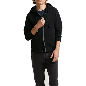 Wholesale Heavyweight Fleece Double Zip <b>Hoodie</b> Oversize Zipper <b>Hoodie</b> Blank Zip up Unisex <b>Hoodie</b> - Product Image 2