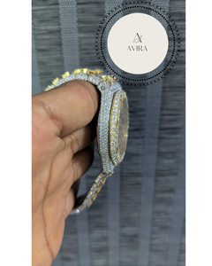 Diamond <b>Watch</b> Hip Hop Stainless Steel Sapphire <b>Crystal</b> Luxury VVS Moissanite Automatic Iced out Bling <b>Watch</b> Custom Analog - Product Image 6