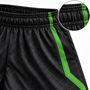 Custom Unisex Basketball Pants Set <b>White</b> Green Black Breathable All Seasons Sport Wear SOSH4 Polyester - Product Image 3