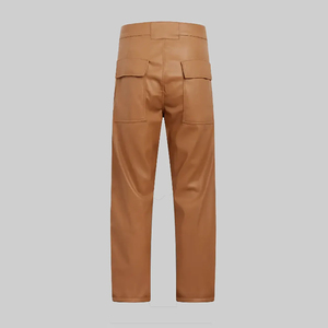Midweight Best Selling <b>Men</b> <b>Leather</b> <b>Pants</b> for Sale High Street Winter Casual Wear Premium Quality - Product Image 2