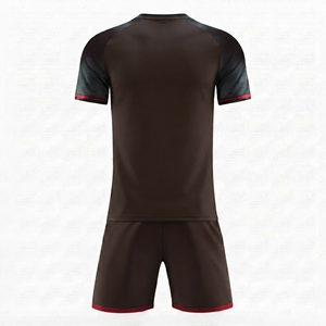 Camiseta de Fútbol de Primera Calidad, Manga Corta, Malla Transpirable de Secado Rápido, Spandex/Poliéster, Cuello Redondo, Color Sólido, Diseño de Logotipo Personalizado - Product Image 2