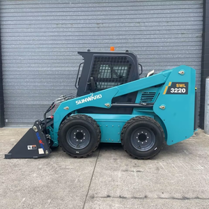 ¡Gran Oferta! Potente Minicargadora de Orugas SUNWARD SWTL4528 en Venta con Componentes de Retroexcavadora Delantera y Trasera - Product Image 4