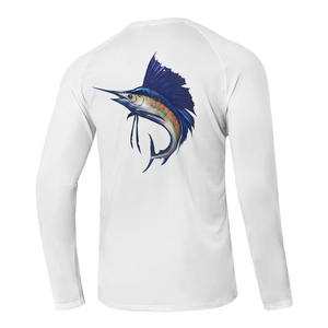Camisa de Pesca de Manga Larga para Hombre, Talla Grande, Estampada, con Capucha, Poliéster, Secado Rápido, Protección UV UPF 50, Transpirable, Sublimada - Product Image 5