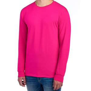 Camisetas de manga larga con cuello redondo, camisetas de rendimiento, precio económico directo de fábrica, camisetas de manga larga para hombre. - Product Image 4