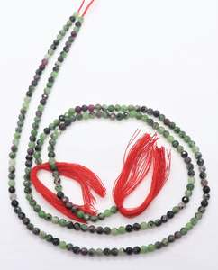 AAA Natural <b>Ruby</b> Zoisite 3mm Micro Faceted Rondelle Beads 13 Inch Strand Semi Precious Gemstone Loose Beads for Jewelry Making - Product Image 2