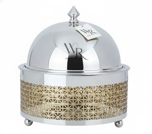 Luxury Design Traditional Look Casserole Food Serving <b>Warmer</b> <b>Buffet</b> Hotpot Expensive Look Gold Shiny Casserole Set Dining <b>Buffet</b> - Product Image 3